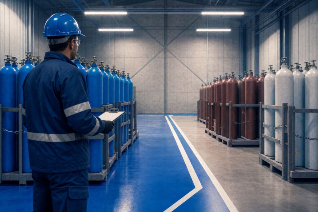 Explaining OSHA Gas Cylinder storage